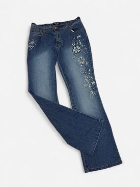 Rare bling 2000s flare jeans size 10